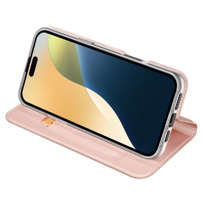 Dux Ducis - iPhone 16 Hülle - Handy Bookcover - Skin Pro Series - pink
