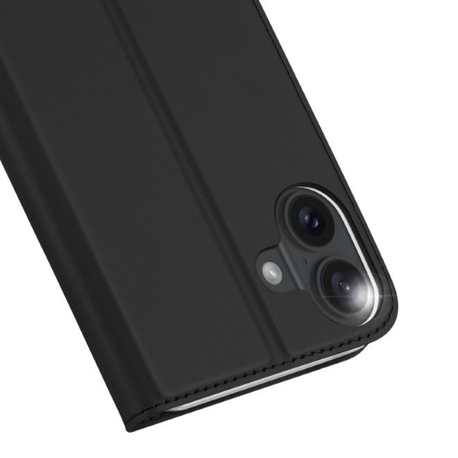 Dux Ducis - iPhone 16 Plus Hülle - Handy Bookcover - Skin Pro Series - schwarz