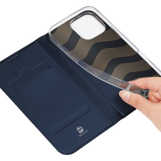 Dux Ducis - iPhone 16 Pro Hülle - Handy Bookcover - Skin Pro Series - blau