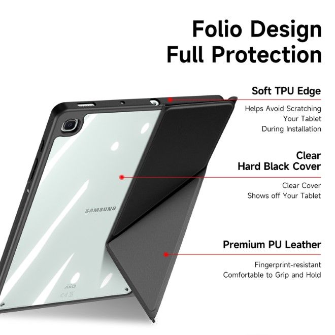 Dux Ducis - Samsung Galaxy Tab S6 Lite (2020/2022/2024) Hülle - Leder Bookcover - Magi Series - schwarz