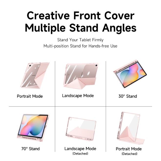 Dux Ducis - Samsung Galaxy Tab S6 Lite (2020/2022/2024) Hülle - Leder Bookcover - Magi Series - rosa