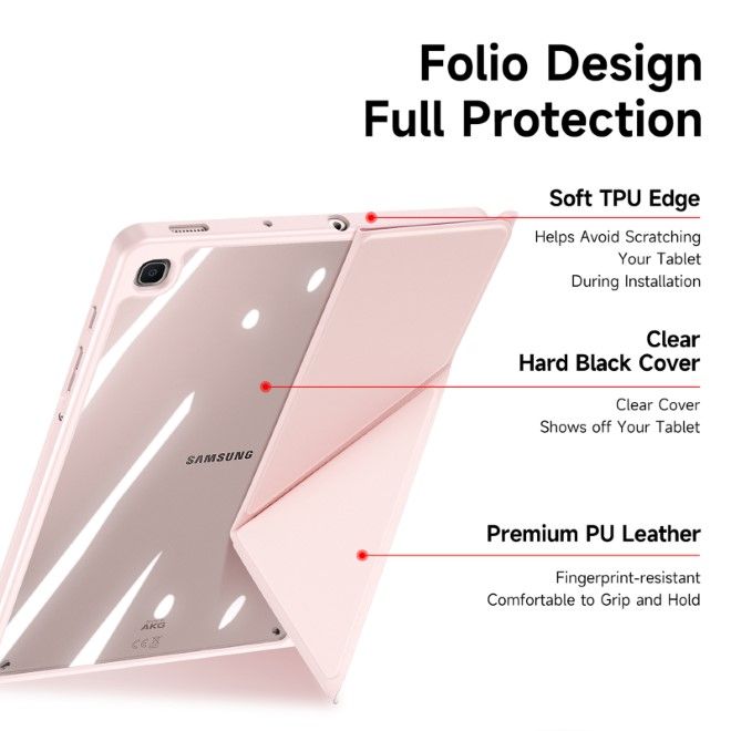 Dux Ducis - Samsung Galaxy Tab S6 Lite (2020/2022/2024) Hülle - Leder Bookcover - Magi Series - rosa