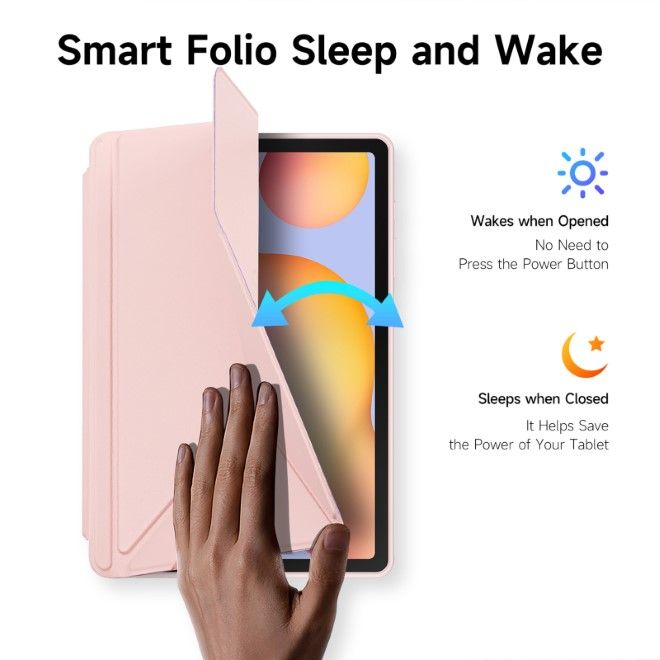 Dux Ducis - Samsung Galaxy Tab S6 Lite (2020/2022/2024) Hülle - Leder Bookcover - Magi Series - rosa