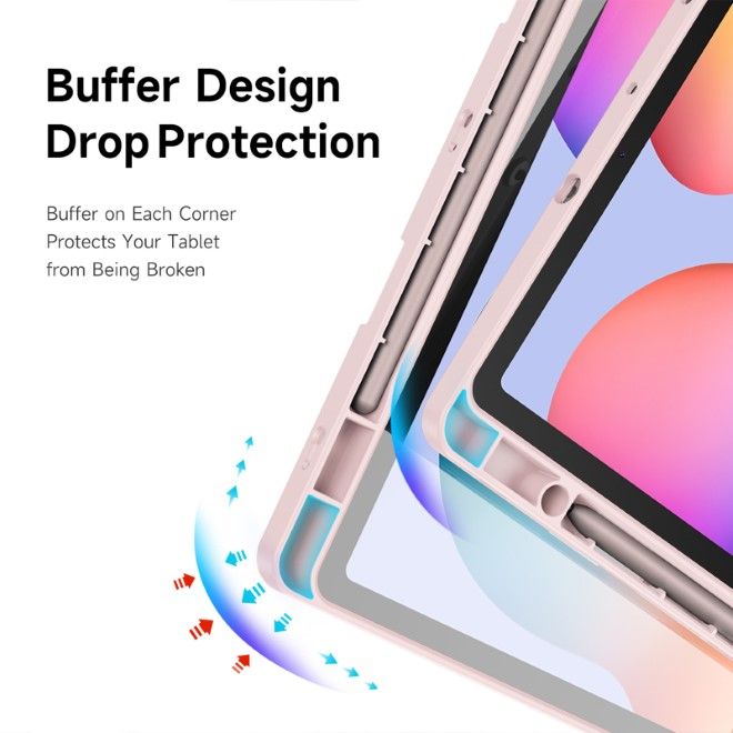 Dux Ducis - Samsung Galaxy Tab S6 Lite (2020/2022/2024) Hülle - Leder Bookcover - Magi Series - rosa