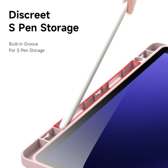 Dux Ducis - Samsung Galaxy Tab S9 / S9 FE Hülle - Leder Bookcover - Magi Series - rosa