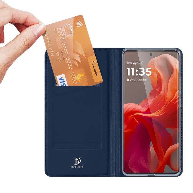 Dux Ducis - Motorola Moto G85 5G Hülle - Handy Bookcover - Skin Pro Series - blau