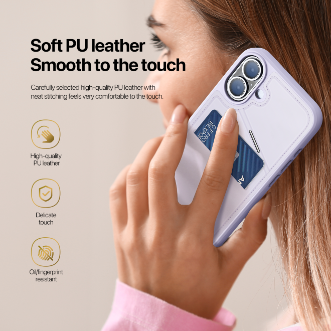 Dux Ducis - iPhone 16 Plus Hülle - PC und TPU Hardcase - Rafi II Mag Series - purpur