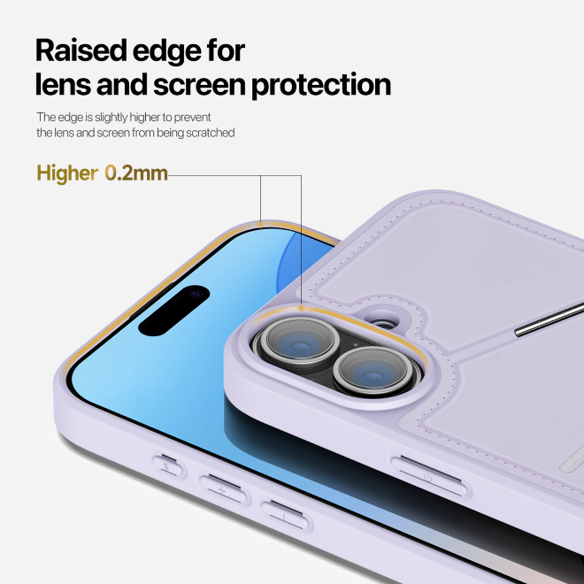 Dux Ducis - iPhone 16 Plus Hülle - PC und TPU Hardcase - Rafi II Mag Series - purpur