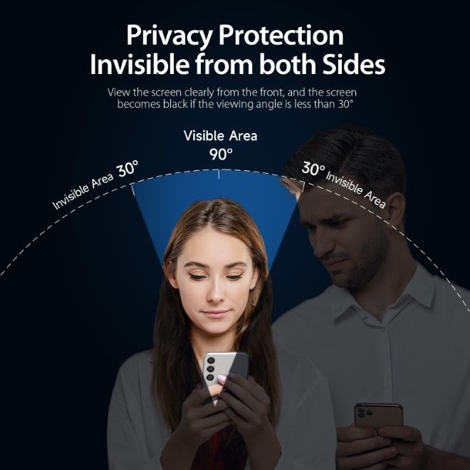 Dux Ducis - iPhone 16 Plus Schutzglas - aus gehärtetem Glas - mit Sichtschutz - Privacy - schwarz
