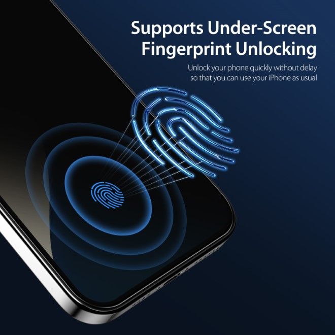 Dux Ducis - iPhone 16 Plus Schutzglas - aus gehärtetem Glas - mit Sichtschutz - Privacy - schwarz
