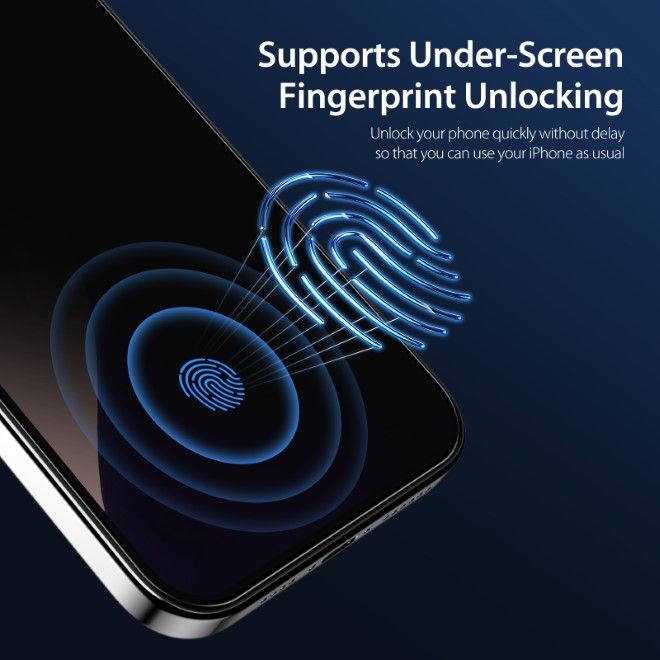 Dux Ducis - iPhone 16 Pro Max Schutzglas - aus gehärtetem Glas - mit Sichtschutz - Privacy - schwarz