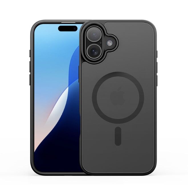 Dux Ducis - iPhone 16 Hülle - TPU und PC Hardcase - MagSafe kompatibel - Yind Series - schwarz