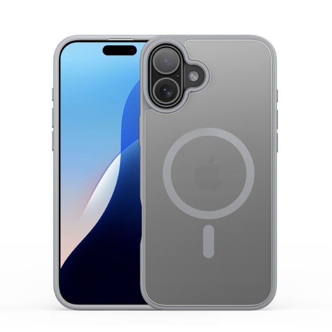 Dux Ducis - iPhone 16 Hülle - TPU und PC Hardcase - MagSafe kompatibel - Yind Series - grau