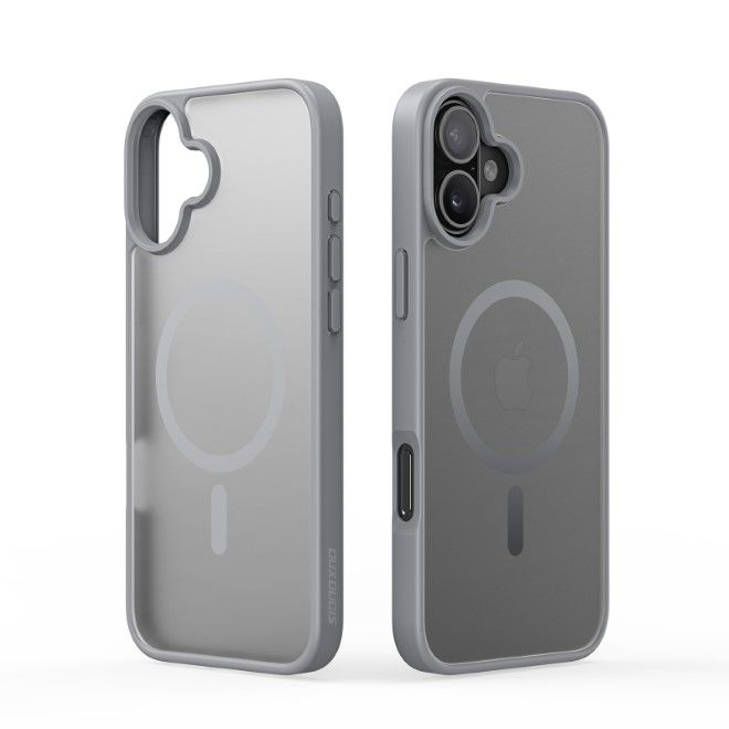 Dux Ducis - iPhone 16 Hülle - TPU und PC Hardcase - MagSafe kompatibel - Yind Series - grau