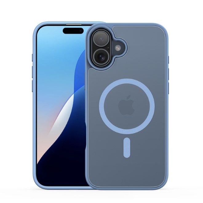 Dux Ducis - iPhone 16 Plus Hülle - TPU und PC Hardcase - MagSafe kompatibel - Yind Series - hellblau