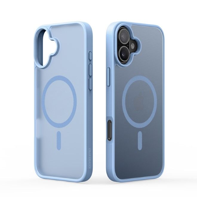 Dux Ducis - iPhone 16 Plus Hülle - TPU und PC Hardcase - MagSafe kompatibel - Yind Series - hellblau