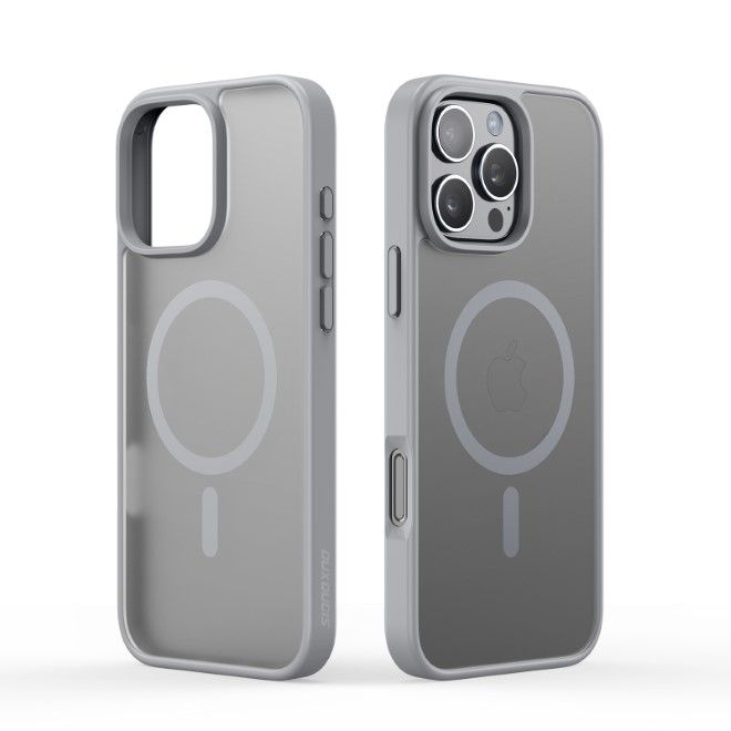 Dux Ducis - iPhone 16 Pro Hülle - TPU und PC Hardcase - MagSafe kompatibel - Yind Series - grau