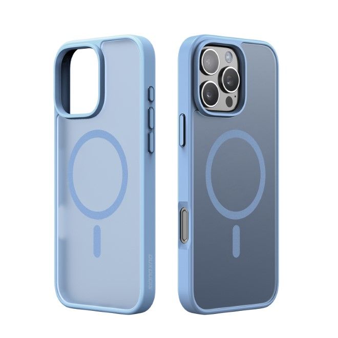 Dux Ducis - iPhone 16 Pro Hülle - TPU und PC Hardcase - MagSafe kompatibel - Yind Series - hellblau