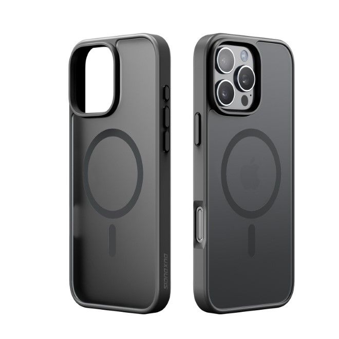 Dux Ducis - iPhone 16 Pro Max Hülle - TPU und PC Hardcase - MagSafe kompatibel - Yind Series - schwarz