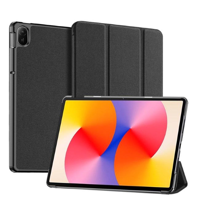 Dux Ducis - Huawei MatePad SE 11 Hülle - Leder Smart Flip Case - Domo Series - schwarz