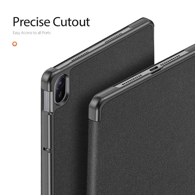 Dux Ducis - Huawei MatePad SE 11 Hülle - Leder Smart Flip Case - Domo Series - schwarz
