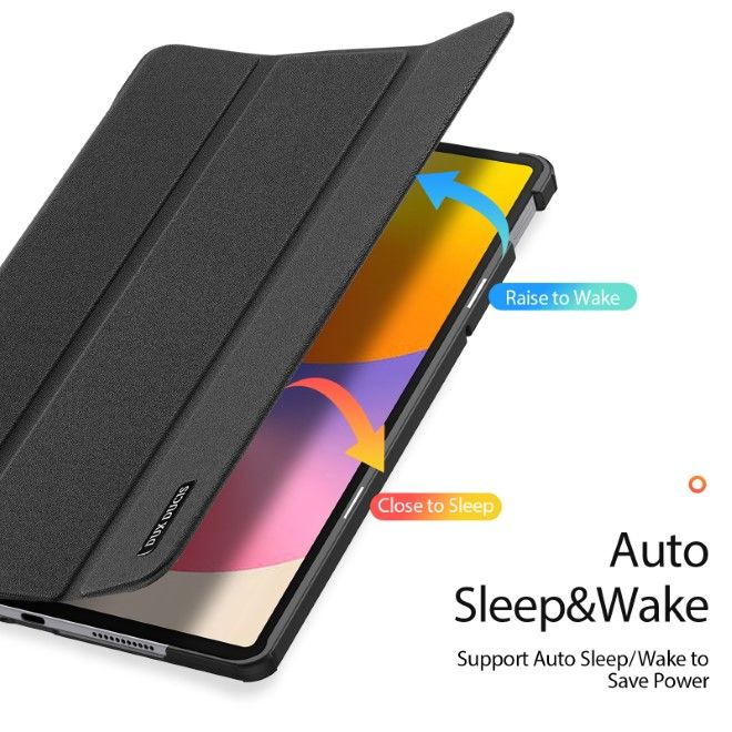 Dux Ducis - Huawei MatePad SE 11 Hülle - Leder Smart Flip Case - Domo Series - schwarz