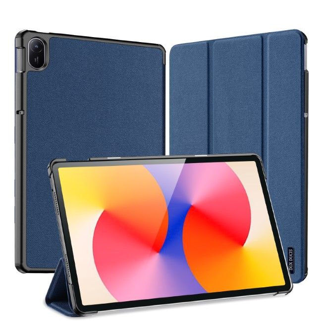 Dux Ducis - Huawei MatePad SE 11 Hülle - Leder Smart Flip Case - Domo Series - blau