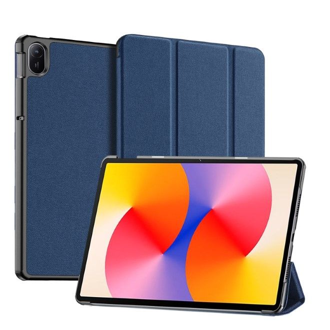 Dux Ducis - Huawei MatePad SE 11 Hülle - Leder Smart Flip Case - Domo Series - blau