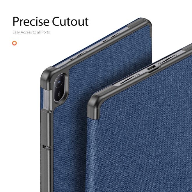Dux Ducis - Huawei MatePad SE 11 Hülle - Leder Smart Flip Case - Domo Series - blau