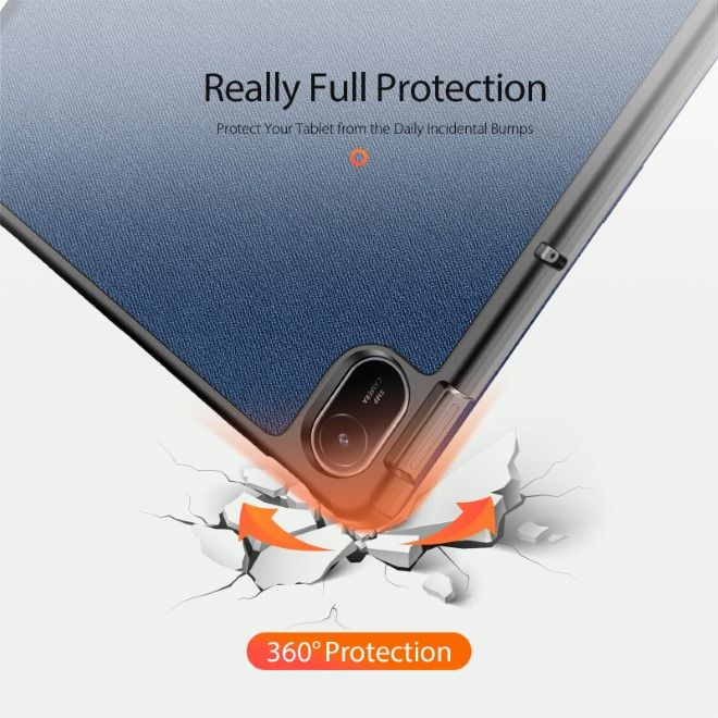 Dux Ducis - Huawei MatePad SE 11 Hülle - Leder Smart Flip Case - Domo Series - blau