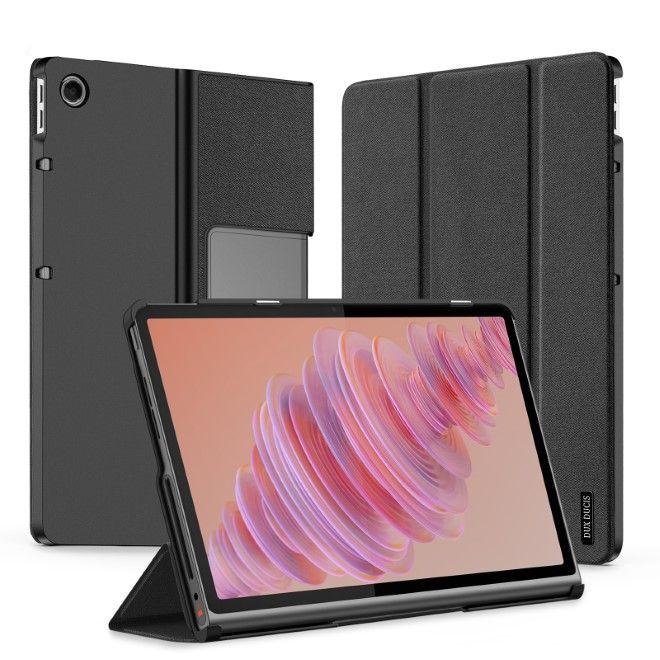 Dux Ducis - Lenovo Tab Plus 11.5 Hülle - Leder Smart Flip Case - Domo Series - schwarz