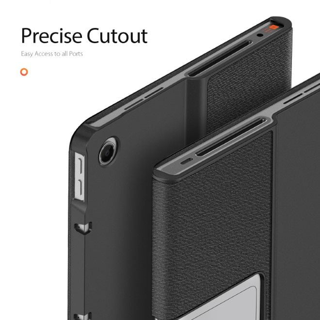 Dux Ducis - Lenovo Tab Plus 11.5 Hülle - Leder Smart Flip Case - Domo Series - schwarz