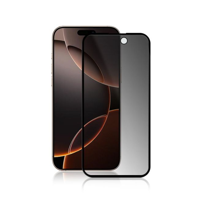 iPhone 16 Pro Privacy Panzerglas 3D Full Cover - Displayschutz (0.33 mm) - schwarz