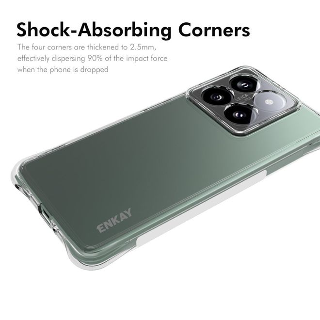 Enkay - Xiaomi 14T Pro Hülle - Softcase TPU Series - transparent