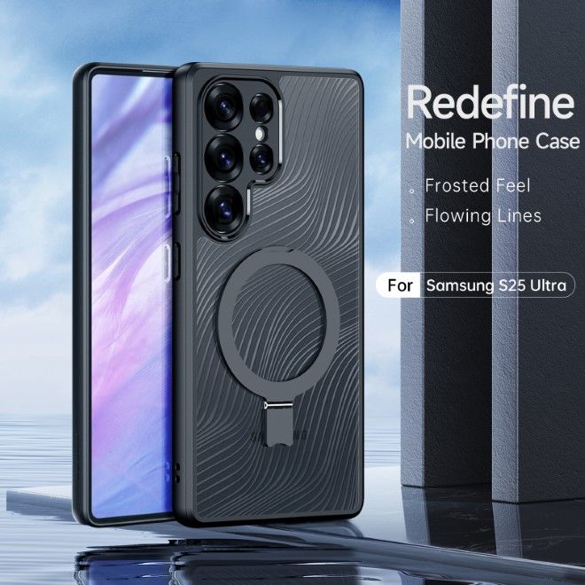 Dux Ducis - Samsung Galaxy S25 Ultra Hülle - Hardcase - MagSafe - Aimo Mag Series - schwarz