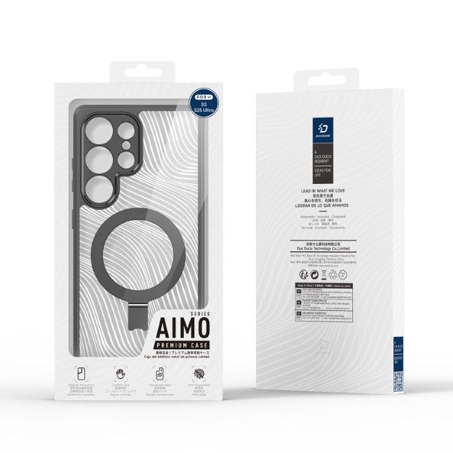 Dux Ducis - Samsung Galaxy S25 Ultra Hülle - Hardcase - MagSafe - Aimo Mag Series - schwarz