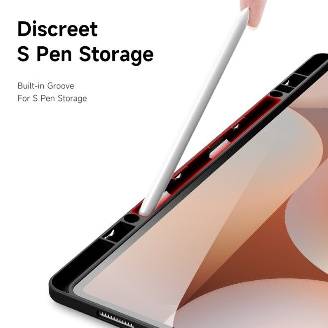 Dux Ducis - Samsung Galaxy Tab S10 Ultra / S9 Ultra / S8 Ultra Hülle - Leder Bookcover - Magi Series - schwarz