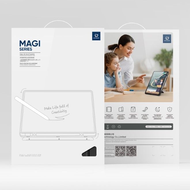 Dux Ducis - Samsung Galaxy Tab S10 Ultra / S9 Ultra / S8 Ultra Hülle - Leder Bookcover - Magi Series - schwarz