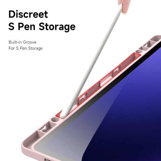 Dux Ducis - Samsung Galaxy Tab S10+ / S9+ / S9 FE+ Hülle - Leder Bookcover - Magi Series - pink