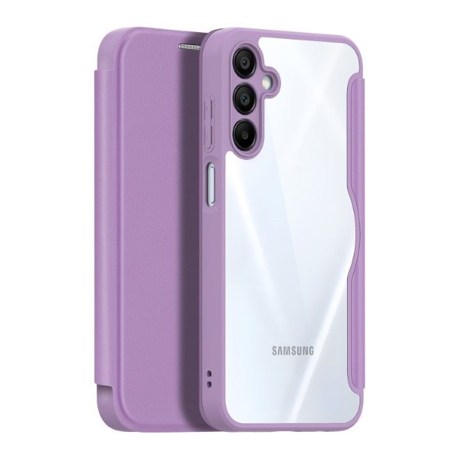 Dux Ducis - Samsung Galaxy A16 5G / 4G Hülle - Leder Bookcover mit Standfunktion - Skin X Pro Series - purpur