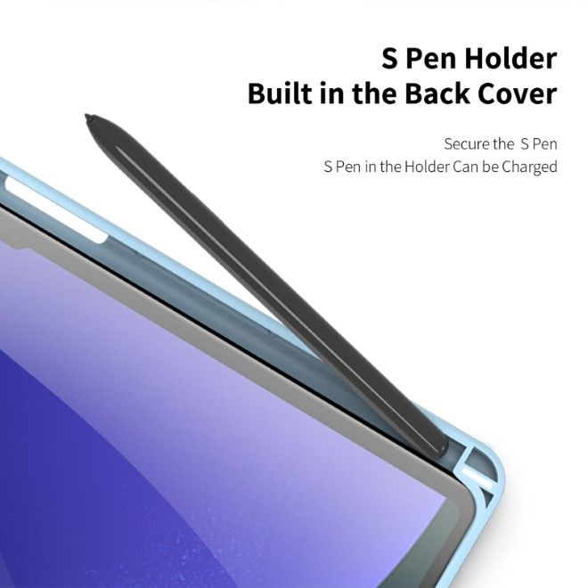 Dux Ducis - Samsung Galaxy Tab S10+ / S9+ / S9 FE+ Hülle - Leder Bookcover - Toby Series - blau