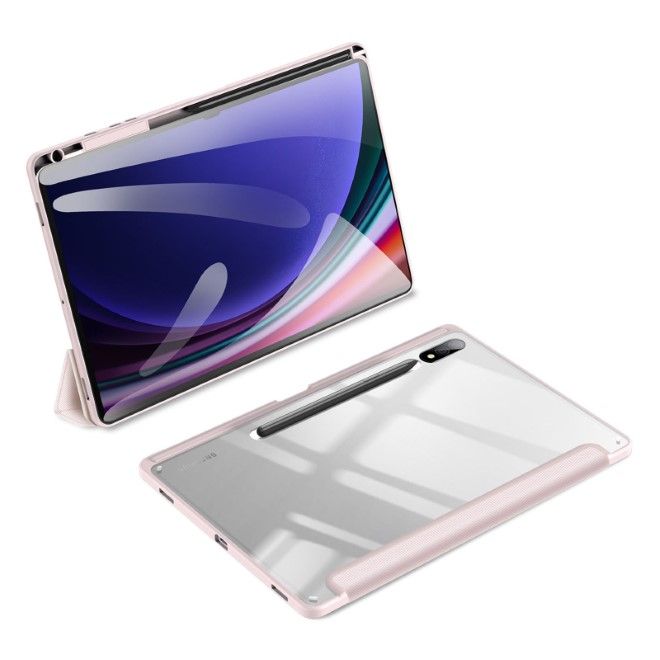 Dux Ducis - Samsung Galaxy Tab S10+ / S9+ / S9 FE+ Hülle - Leder Bookcover - Toby Series - pink