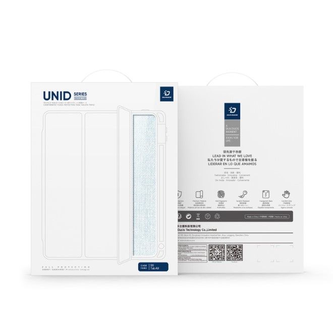 Dux Ducis - Samsung Galaxy Tab A9 Hülle - Leder Bookcover - Unid Series - blau