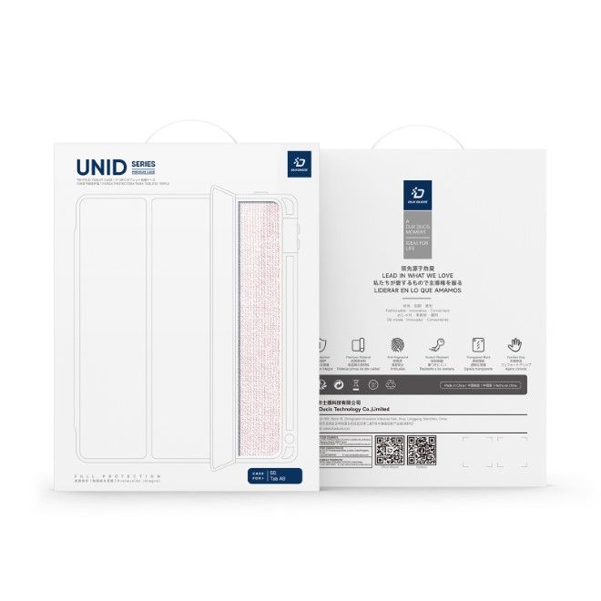 Dux Ducis - Samsung Galaxy Tab A9 Hülle - Leder Bookcover - Unid Series - pink