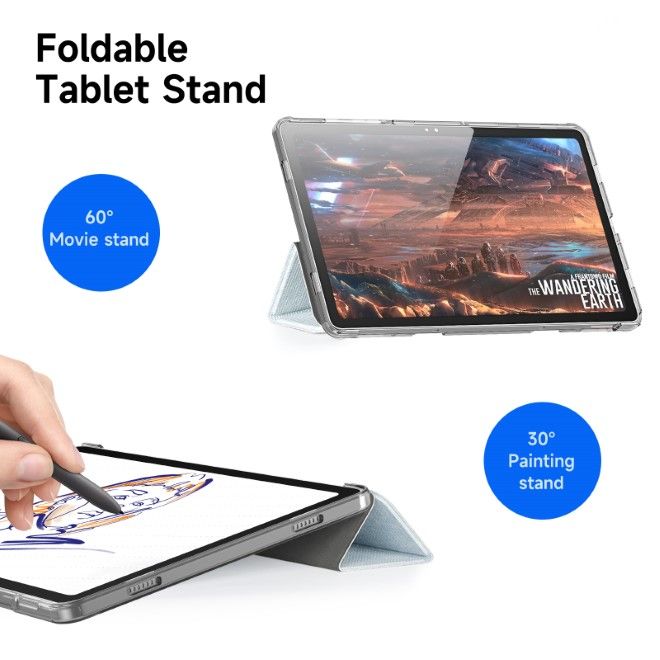 Dux Ducis - Samsung Galaxy Tab A9+ Hülle - Leder Bookcover - Unid Series - blau