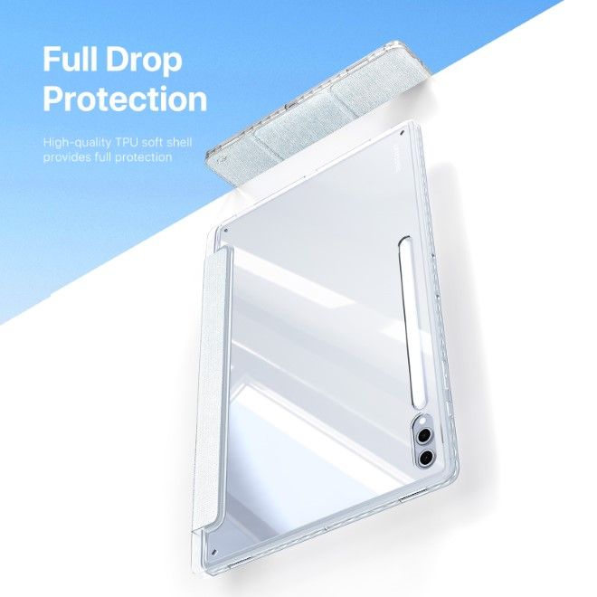 Dux Ducis - Samsung Galaxy Tab S10 Ultra / S9 Ultra / S8 Ultra Hülle - Leder Bookcover - Unid Series - blau