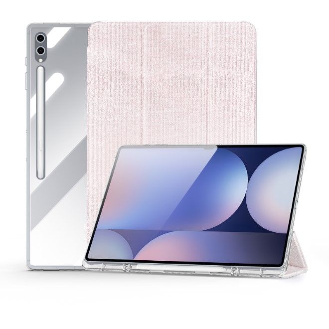 Dux Ducis - Samsung Galaxy Tab S10 Ultra / S9 Ultra / S8 Ultra Hülle - Leder Bookcover - Unid Series - pink