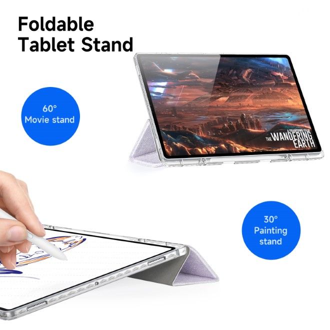 Dux Ducis - Samsung Galaxy Tab S10 Ultra / S9 Ultra / S8 Ultra Hülle - Leder Bookcover - Unid Series - purpur