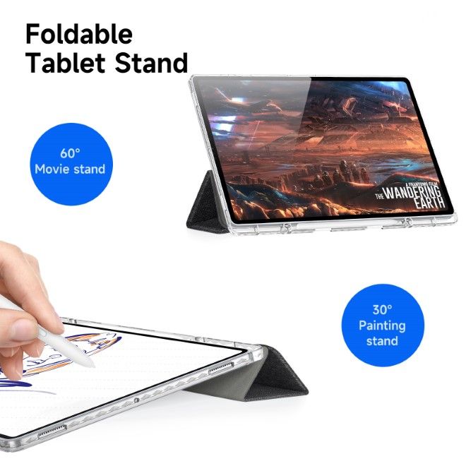 Dux Ducis - Samsung Galaxy Tab S10 Ultra / S9 Ultra / S8 Ultra Hülle - Leder Bookcover - Unid Series - schwarz