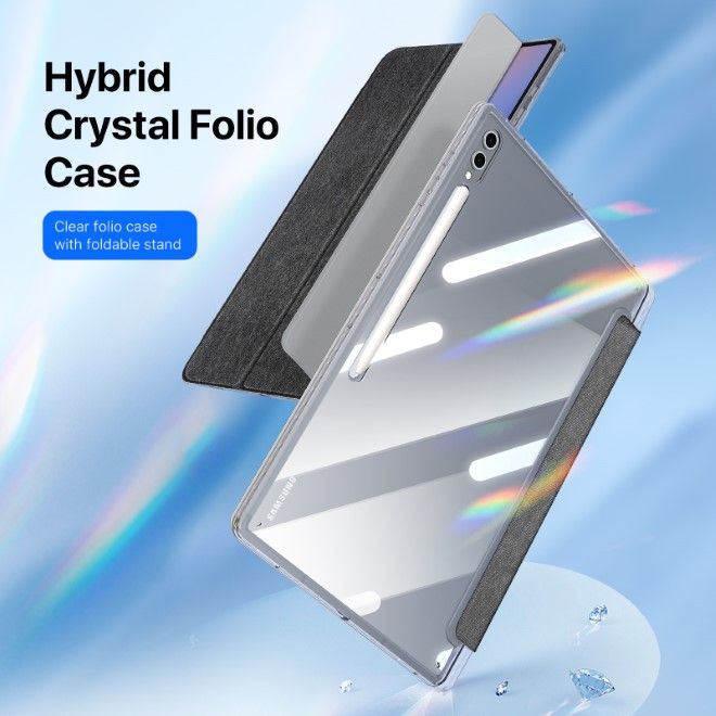 Dux Ducis - Samsung Galaxy Tab S10 Ultra / S9 Ultra / S8 Ultra Hülle - Leder Bookcover - Unid Series - schwarz